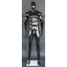 6 ft 4 in Football Male Mannequin in Glossy Black finish SFM52E-HB