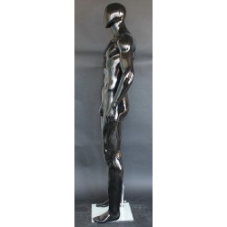 6 ft 4 in Football Male Mannequin in Glossy Black finish SFM52E-HB