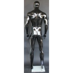 6 ft 4 in Football Male Mannequin in Glossy Black finish SFM52E-HB