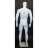 6 ft 2 in Athletic Male Mannequin Egg head Matte white -SFM53E-WT