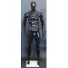 6 ft 2 in Athletic Glossy Black Finish Male Mannequin Egg head  -SFM53E-HB