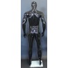 6 ft 2 in Athletic Glossy Black Finish Male Mannequin Egg head  -SFM53E-HB