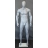 6 ft 2 in Muscular Male Mannequin Egg head Matte Grey -SFM53E-Grey