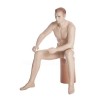 4 ft 6 in Sitting Male Mannequin Skintone with Face make up SFM54-FT