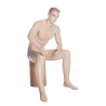 4 ft 6 in Sitting Male Mannequin Skintone with Face make up SFM54-FT