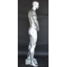 6 ft 4 in Athletic Matte Silver Football Male Mannequin  -SFB1-ST