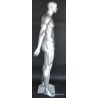 6 ft 4 in Athletic Matte Silver Football Male Mannequin  -SFB2-ST