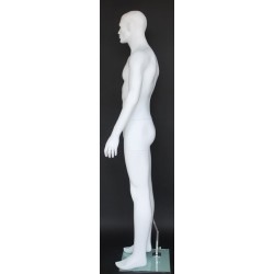 5 ft 10 in Male Mannequin Small Size Featured Face white -SFM72-WT