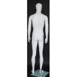 5 ft 10 in Male Mannequin Small Size Featured Face white -SFM72-WT