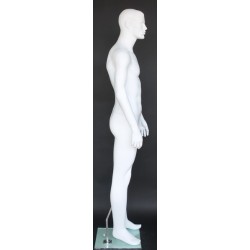 5 ft 10 in Male Mannequin Small Size Featured Face white -SFM72-WT