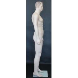 6 ft 1 in Face Makeup Skin tone colored Male Mannequin SFM51-FT