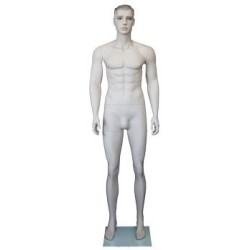 6 ft 1 in Face Makeup Skin tone colored Male Mannequin SFM51-FT