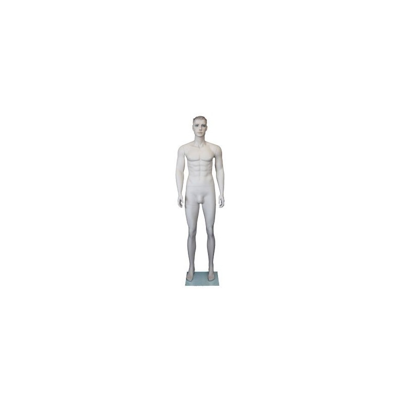 6 ft 1 in Face Makeup Skin tone colored Male Mannequin SFM51-FT