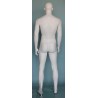 6 ft 3 in Muscular Male Mannequin Bald Head Featured Face SFM6-WT