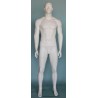 6 ft 3 in Muscular Male Mannequin Bald Head Featured Face SFM6-WT