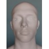 6 ft 3 in Muscular Male Mannequin Bald Head Featured Face SFM6-WT