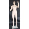 6 ft 2 in Skintone Male Mannequin with bendable Arms SFM20-FT