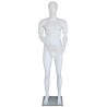 6 ft 2 in White Male Mannequin with bendable arms SFM20-WT