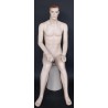 4 ft 8 in Sitting Male Mannequin Face Makeup Flesh Tone -SFM74-FT