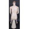 4 ft 8 in Sitting Male Mannequin Face Makeup Flesh Tone -SFM74-FT