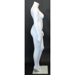 Headless Matte White Plus size Female Mannequin- PLUS-8