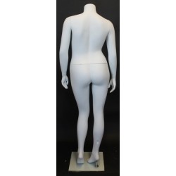 Headless Matte White Plus size Female Mannequin- PLUS-8