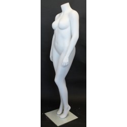 Headless Matte White Plus size Female Mannequin- PLUS-8