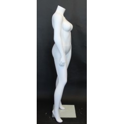 Headless Matte White Plus size Female Mannequin- PLUS-7