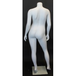 Headless Matte White Plus size Female Mannequin- PLUS-7