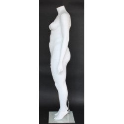 Headless Matte White Plus size Female Mannequin- PLUS-5