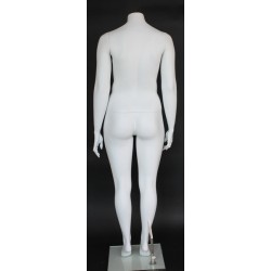 Headless Matte White Plus size Female Mannequin- PLUS-5