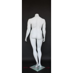 Matte White Plus size headless Female Mannequin- PLUS-2