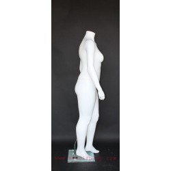 Headless Matte White Plus size Female Mannequin- PLUS-1