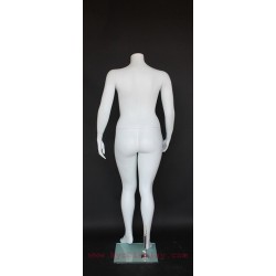 Headless Matte White Plus size Female Mannequin- PLUS-1