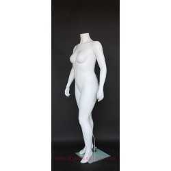 Headless Matte White Plus size Female Mannequin- PLUS-1