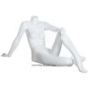 Reclining Headless Seated Female Mannequin Matte White STW029-WT