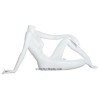 Reclining Headless Seated Female Mannequin Matte White STW029-WT