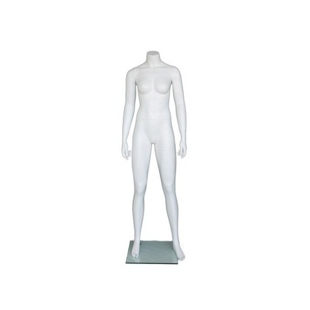 5 ft 4 in Headless Full Body Female Mannequin Matte White STW001-WT