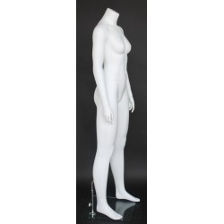 5 ft 4 in Headless Full Body Female Mannequin Matte White STW001-WT