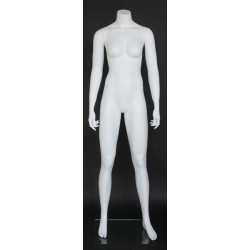 5 ft 4 in Headless Full Body Female Mannequin Matte White STW001-WT