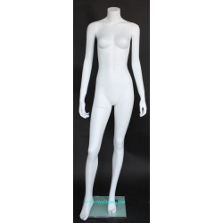 Small size Headless Full Body Female Mannequin Matte White STW003-WT