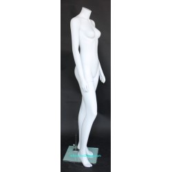 Small size Headless Full Body Female Mannequin Matte White STW003-WT