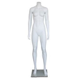 Athletic Headless Full Body Female Mannequin Matte White STW101-WT