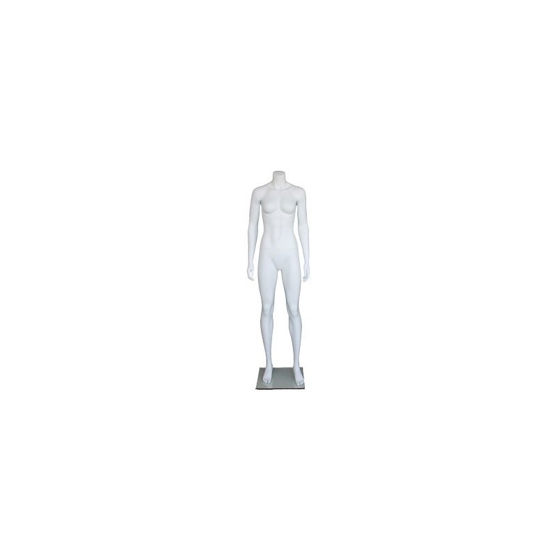 Athletic Headless Full Body Female Mannequin Matte White STW101-WT