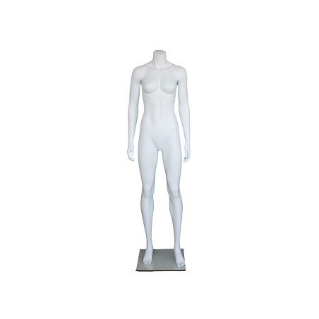 Athletic Headless Full Body Female Mannequin Matte White STW101-WT