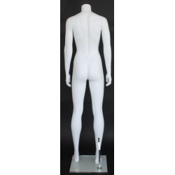 Athletic Headless Full Body Female Mannequin Matte White STW101-WT