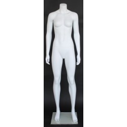 Athletic Headless Full Body Female Mannequin Matte White STW101-WT