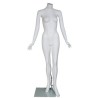 5 ft 6 in Headless Full Body Female Mannequin Matte White STW102-WT