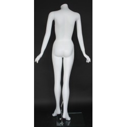 5 ft 6 in Headless Full Body Female Mannequin Matte White STW102-WT