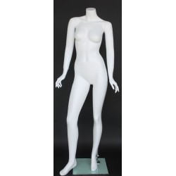 Fashionable Headless Full Body Female Mannequin Matte White- STW103-WT